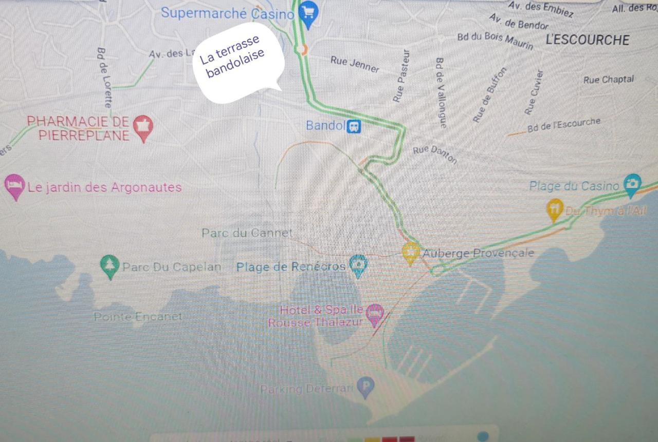 La Terrasse Bandolaise Tout A Pied, Wifi, Clim, Parking Екстериор снимка
